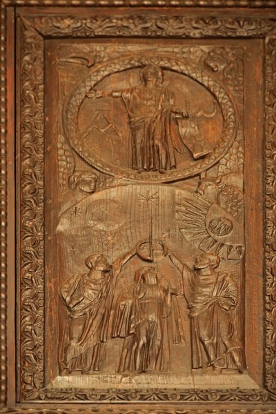 Panel from 5th Century Door: The Ascended Christ - The Parousia by Unknown